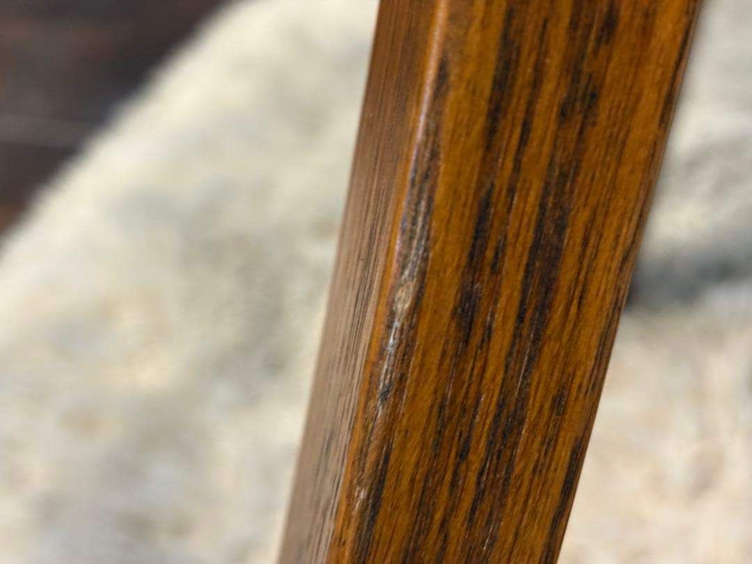 台湾製 オーク材 ダイニングチェア リビングチェア 食卓椅子 合皮