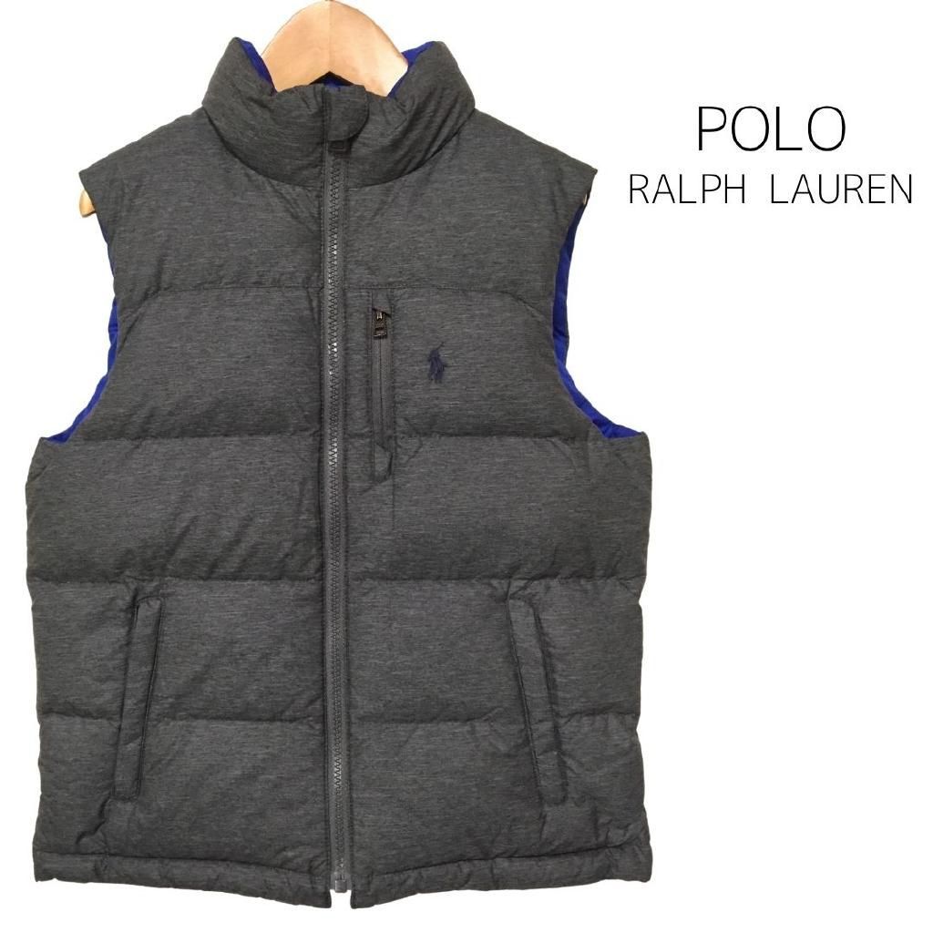 POLO RALPH LAUREN ダウン 140cm リバーシブル ポロラルフローレン ベスト 送料込み 478172