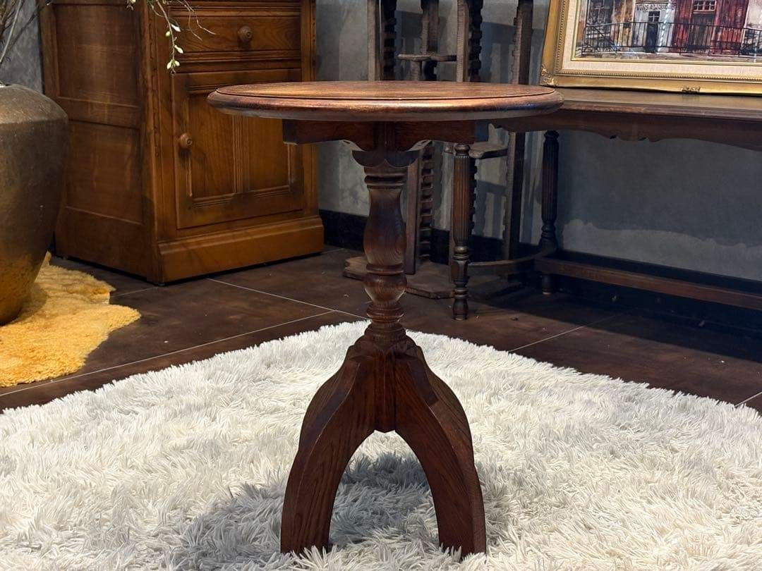 コーヒーテーブル サイドテーブル ナイトテーブル アンティーク 円卓 IG コーヒーテーブル サイドテーブル ナイトテーブル アンティーク 円卓