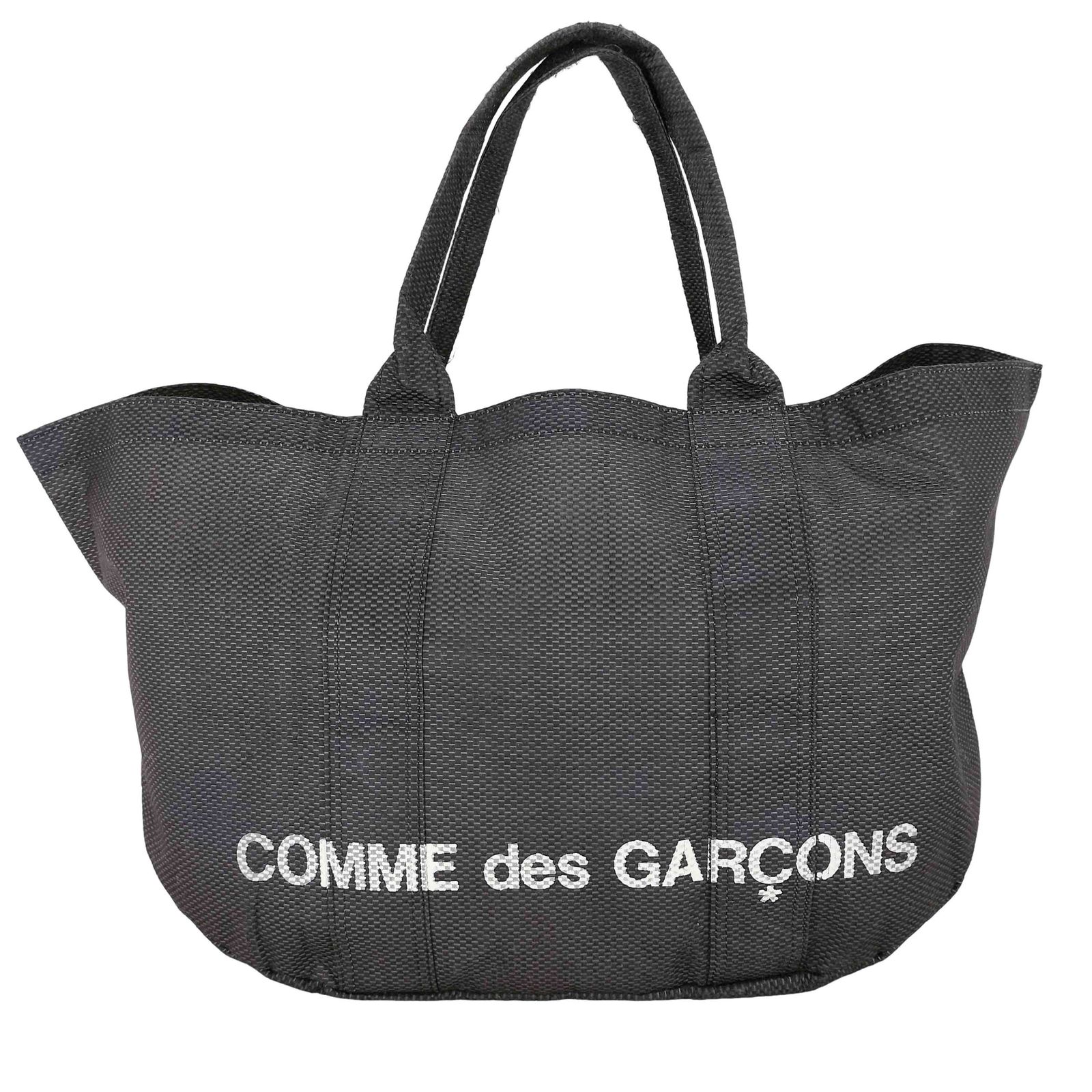 COMMEdesGARCONS  ロゴデザイン トートバッグ　ポーチ付き COMMEdesGARCONS ロゴデザイン トートバッグ ポーチ付き