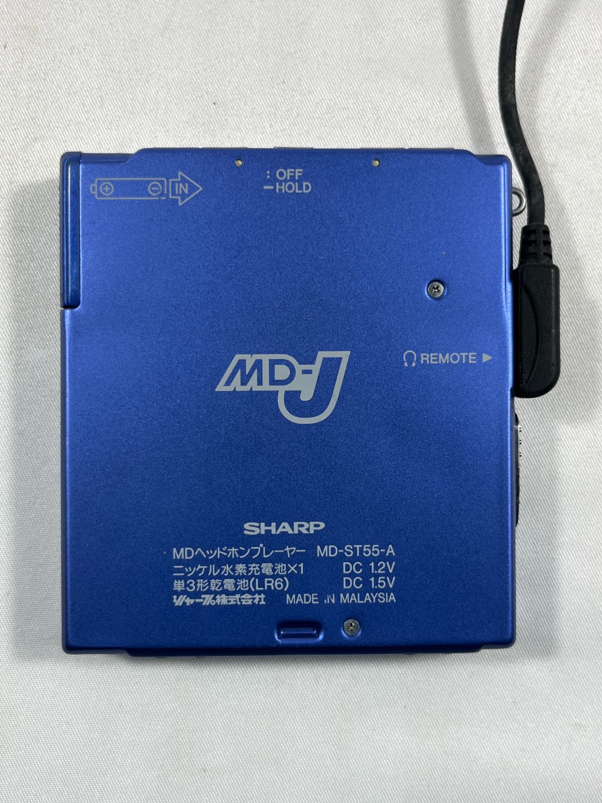 ジャンク品 SHARP シャープ MD HEADPHONE PLAYER MD-ST55-A MD-J MD