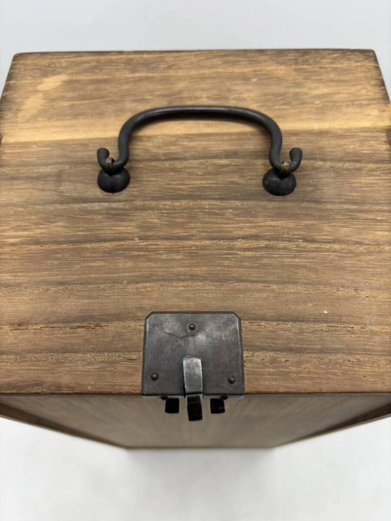 希少】短冊箱 旅箪笥 短冊棚 茶箱 茶棚 桐製 焼桐 桐木地 木製 野点