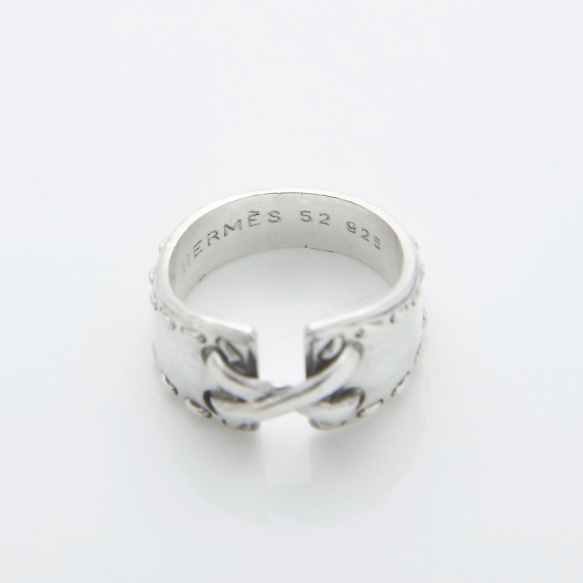 HERMES エルメス リング・指輪 メキシコ コルセット クロス 925 size