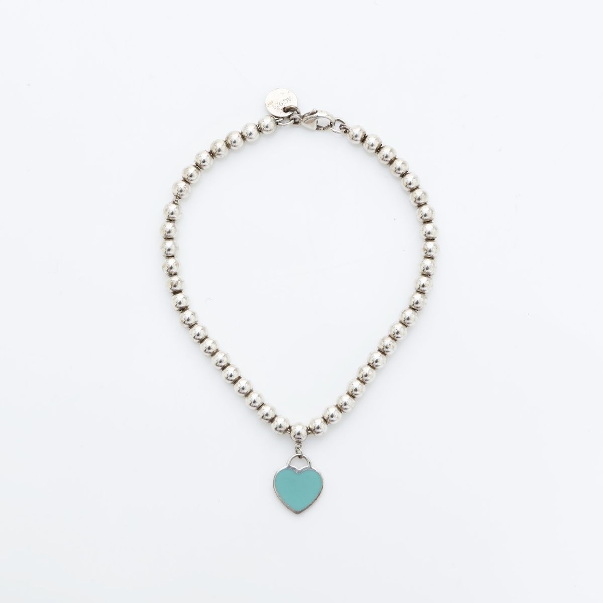 美品 ティファニー ブレスレット リターントゥ ハート ブルー ボールチェーン 美品 ティファニー ブレスレット リターントゥ ハート ブルー ボール