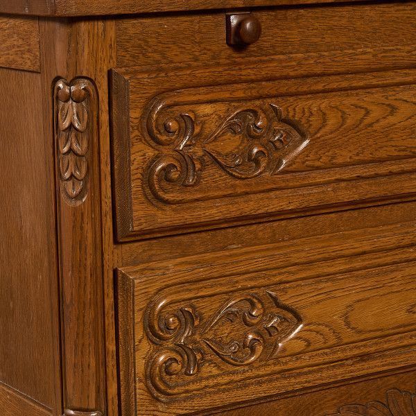 英国アンティーク猫脚ライティングビューロー/木製デスク/勉強机