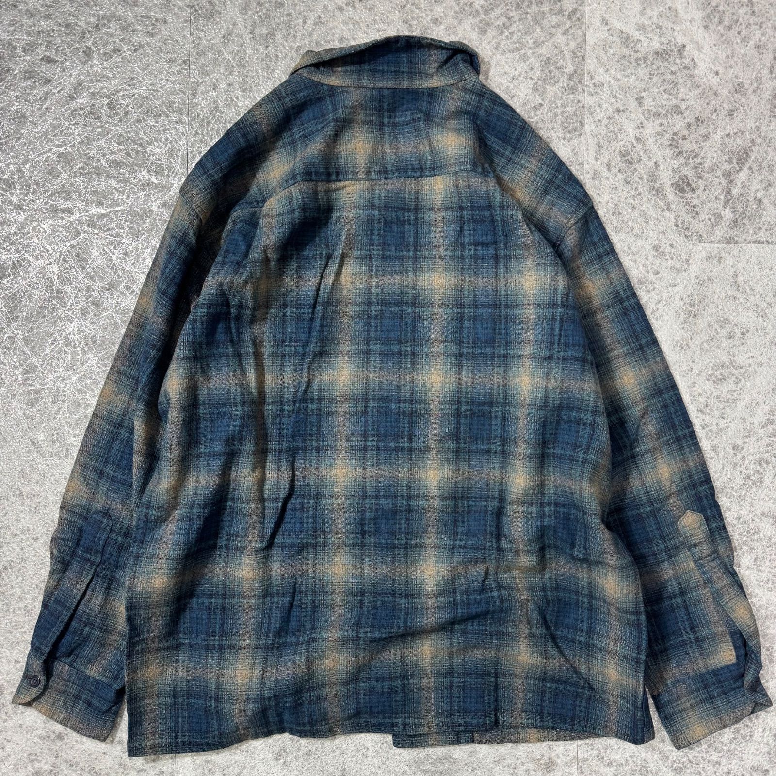 一点物 好配色 PENDLETON オンブレチェック ボードシャツ オープン