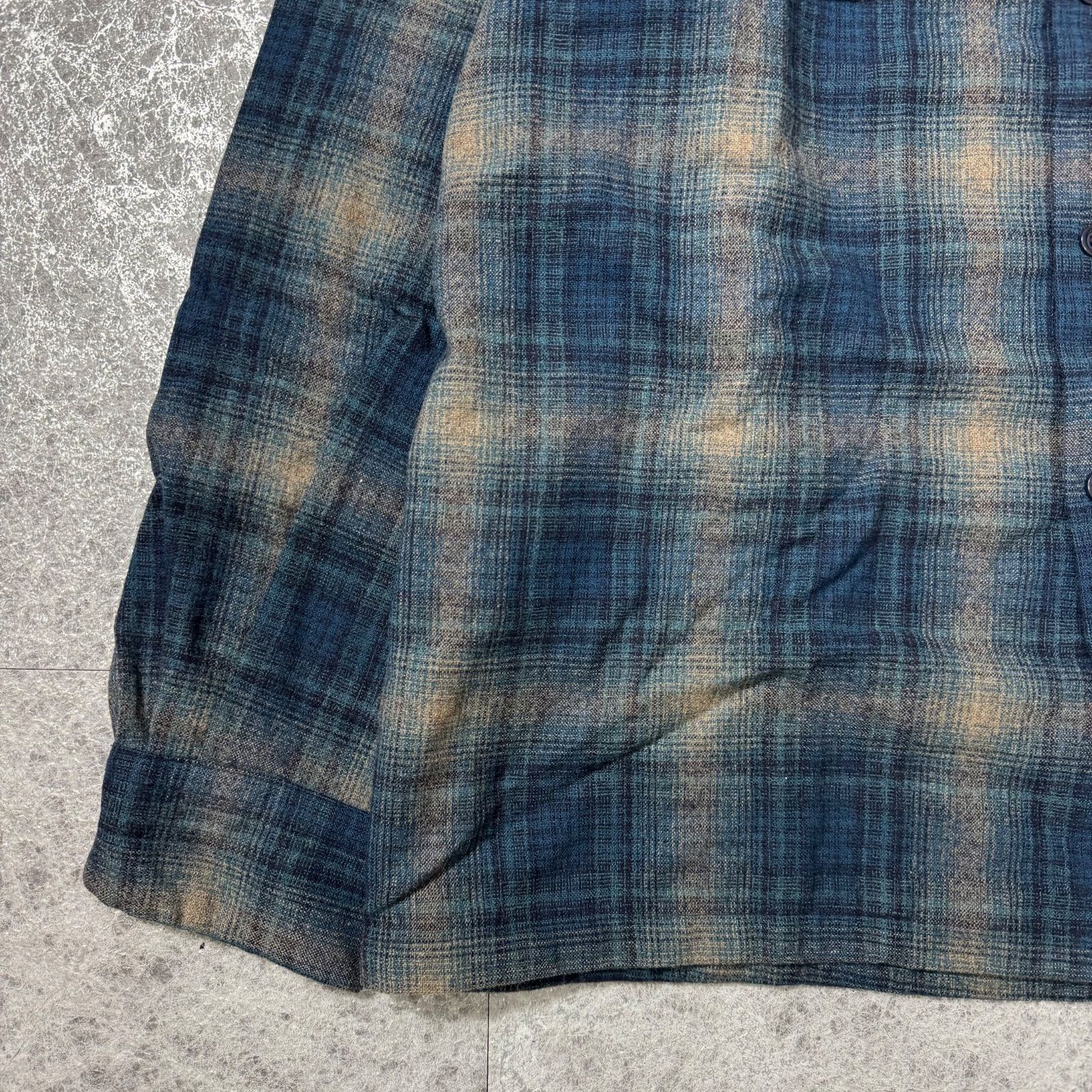 一点物 好配色 PENDLETON オンブレチェック ボードシャツ オープン