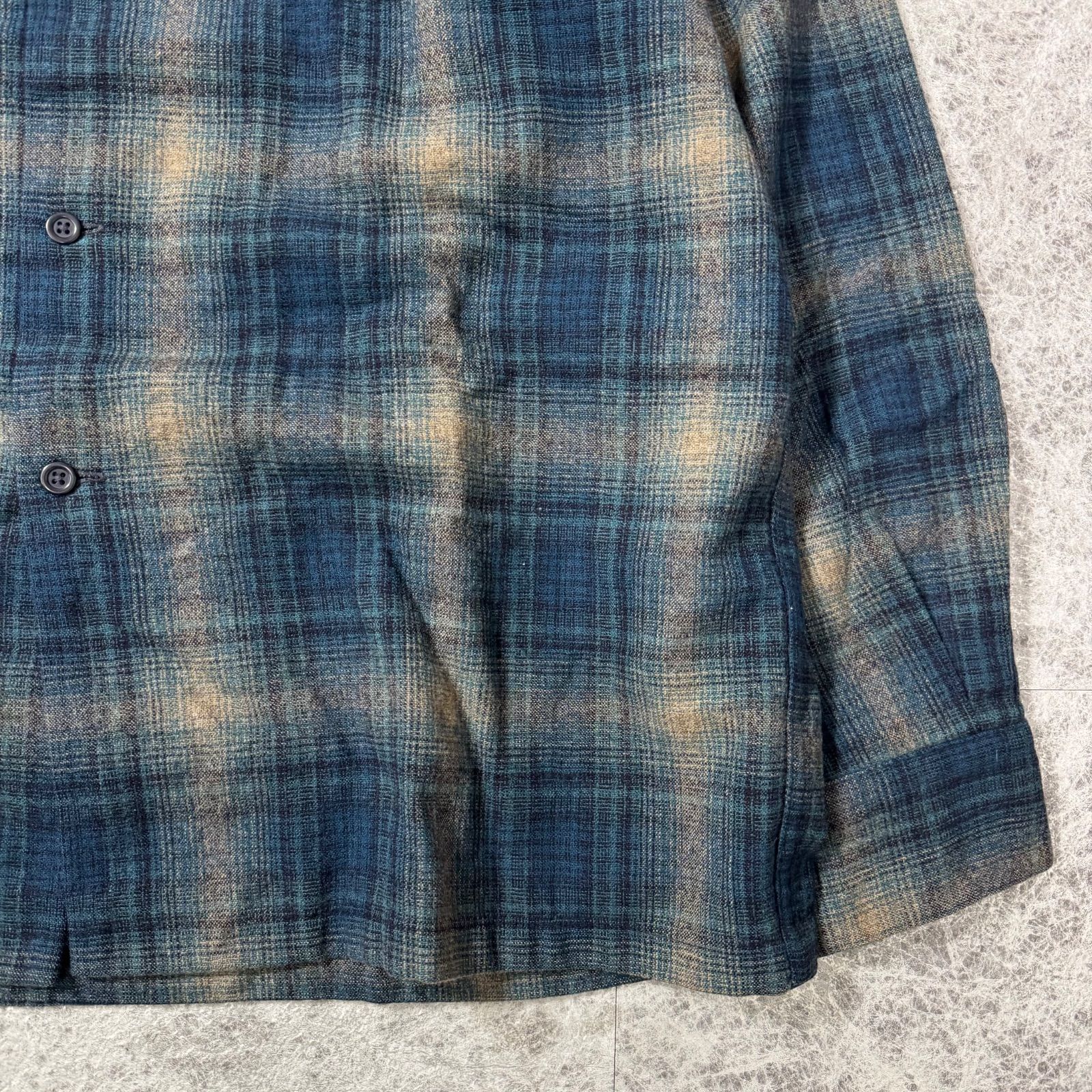一点物 好配色 PENDLETON オンブレチェック ボードシャツ オープン