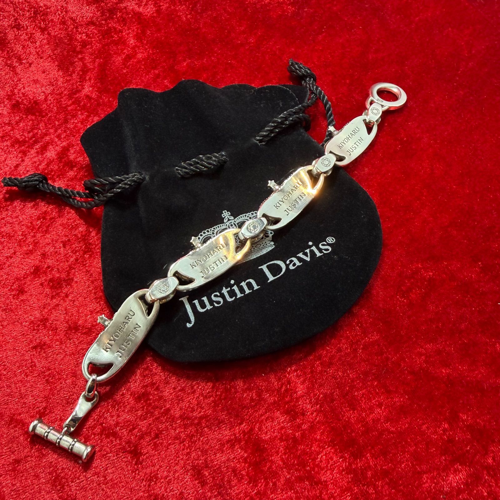 美品 ブレスレット 清春/KIYOHARU 88.6g ジャスティンデイビス/Justin