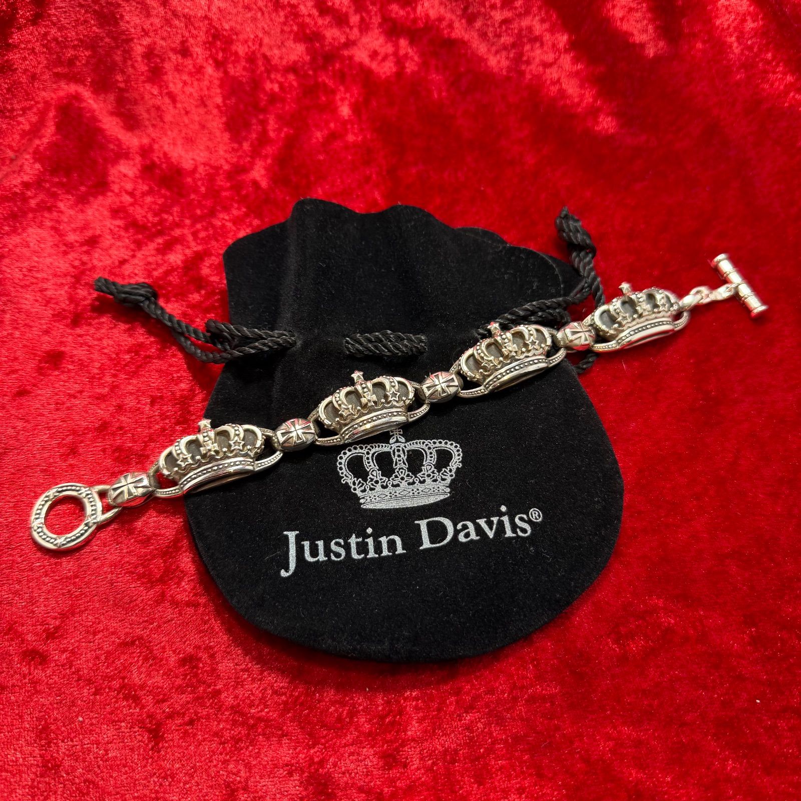 美品 ブレスレット 清春/KIYOHARU 88.6g ジャスティンデイビス/Justin