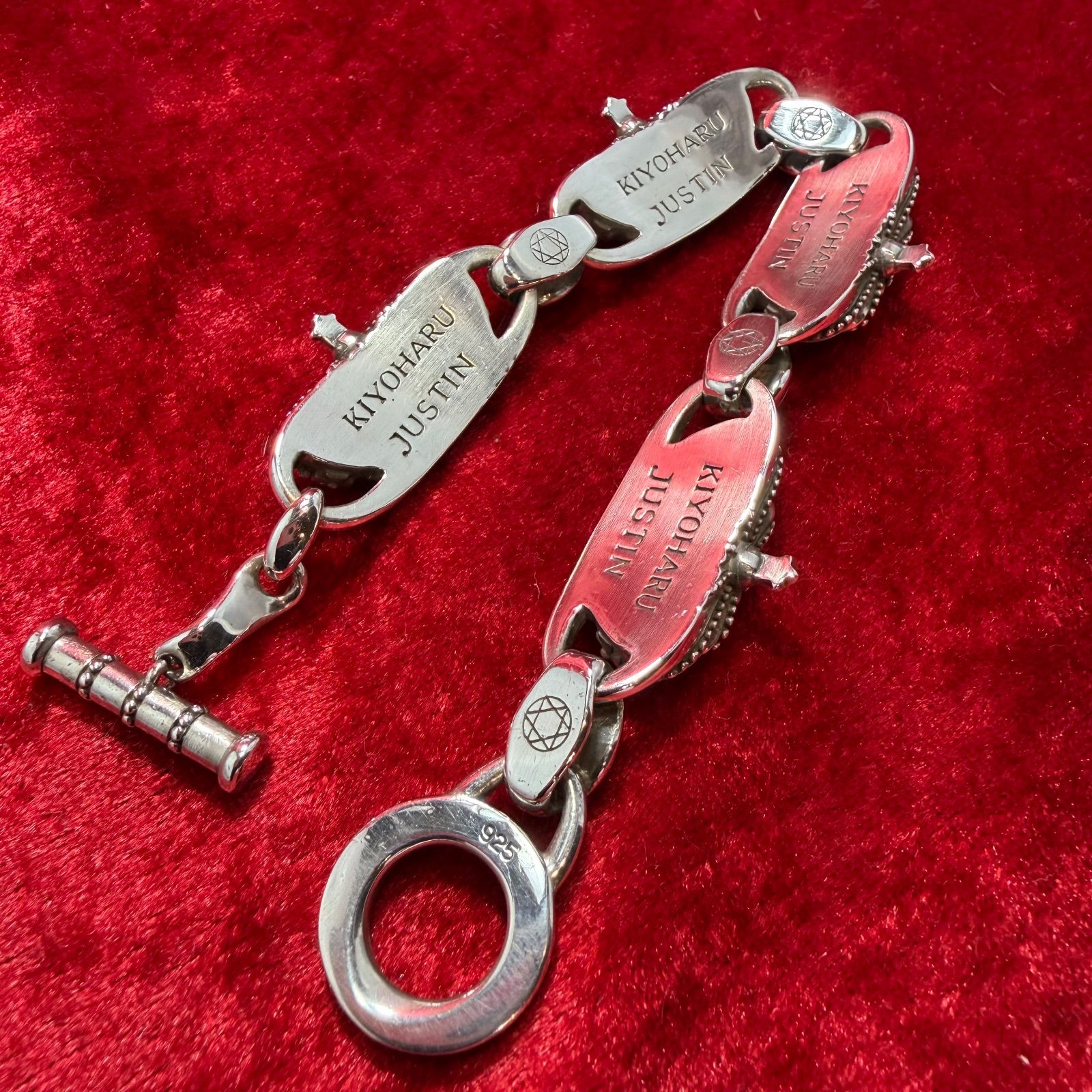 美品 ブレスレット 清春/KIYOHARU 88.6g ジャスティンデイビス/Justin