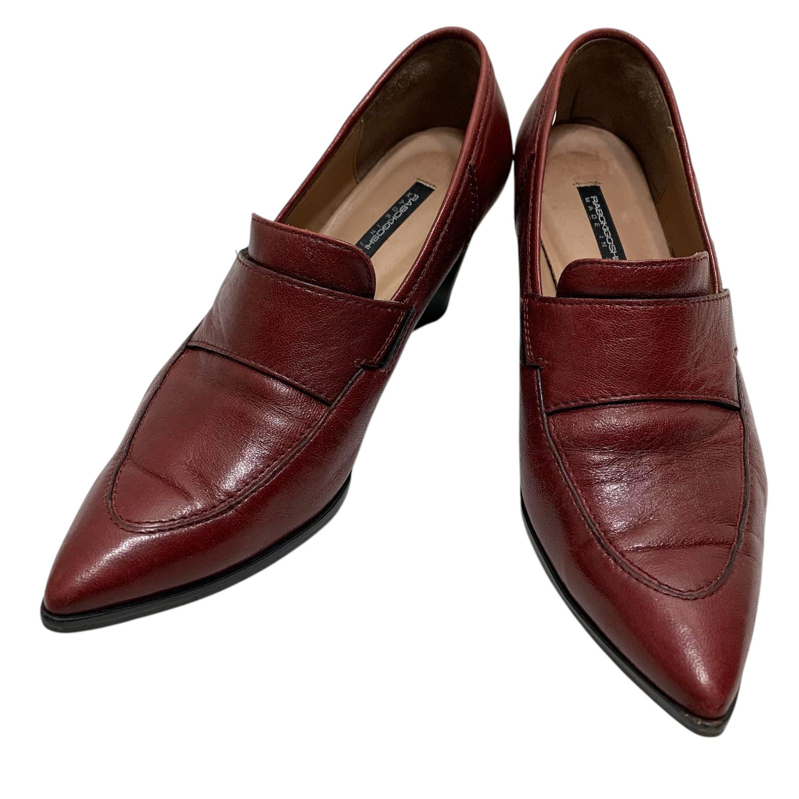 美品】ラボキゴシワークス (22.5) ブーティ パンプス ポインテッドトゥ