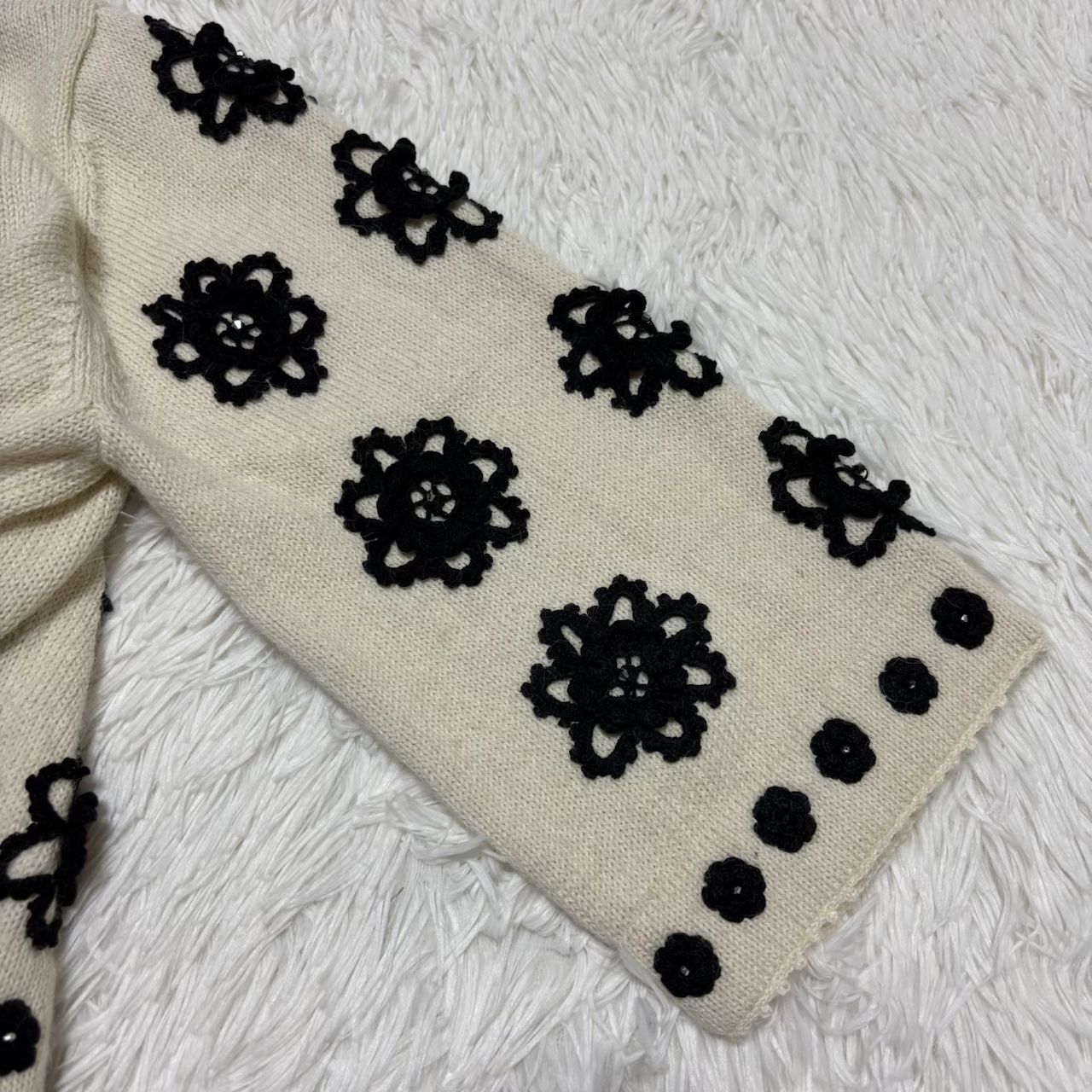 ROYAL ALPACA ロイヤルアルパカ】ハンドニット カーディガン M