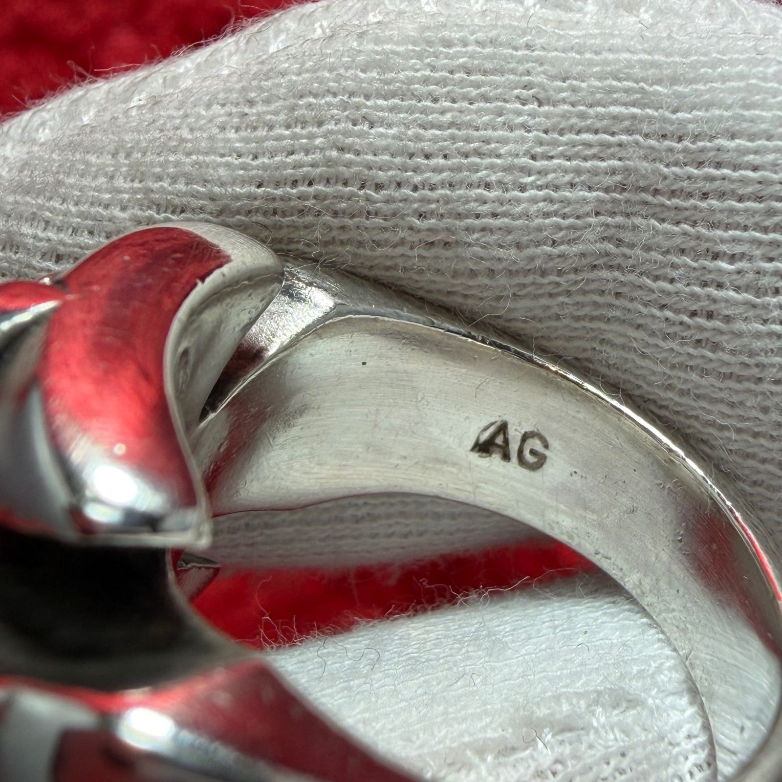 美品 リングサイズ16号x21.3g クロス フローラム エーアンドジー/A&G