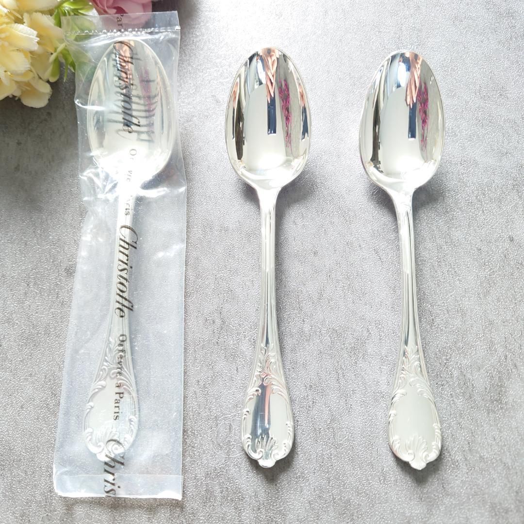 Christofle 未開封　マルリー　コーヒースプーン　専用ボックス付き クリストフル マルリー コーヒースプーン 未開封含む 3点 - メルカリ