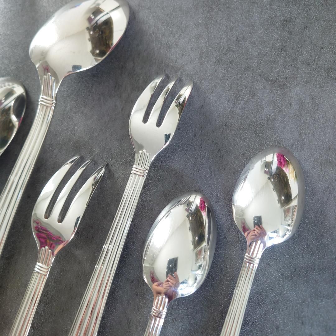 希少 美品 クリストフル アリア フィッシュ ナイフ フォーク 6点 希少 極美品 クリストフル ポートロイヤル フィッシュフォーク 6点