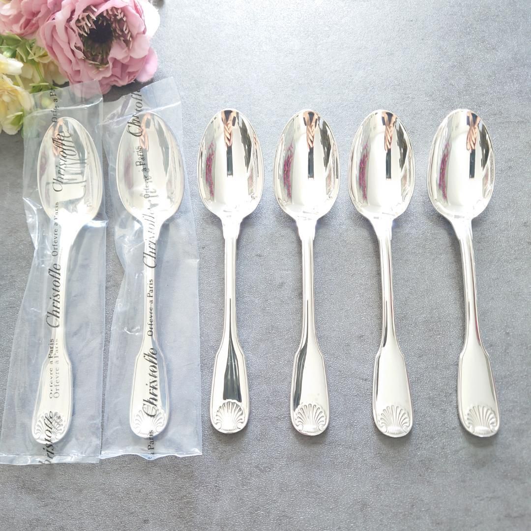 ⭐️未使用⭐️クリストフル ヴァンドーム スプーン フォーク 20cm 14本 美品 クリストフル ヴァンドーム ティースプーン 未開封含む 6点