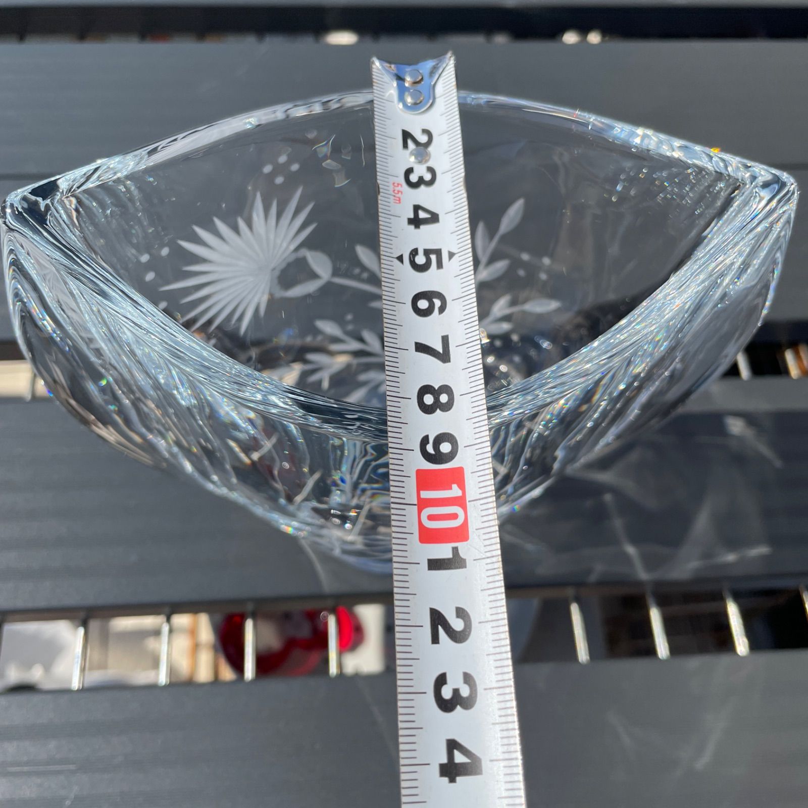 チェコスロバキア ボヘミアガラス 花瓶 - メルカリ