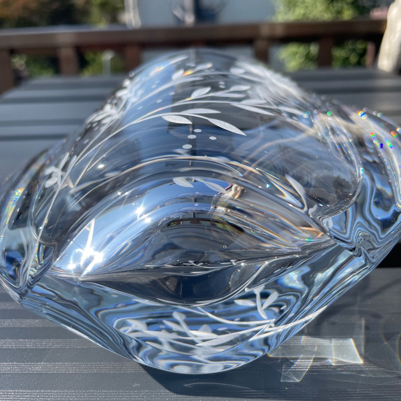 チェコスロバキア ボヘミアガラス 花瓶 - メルカリ