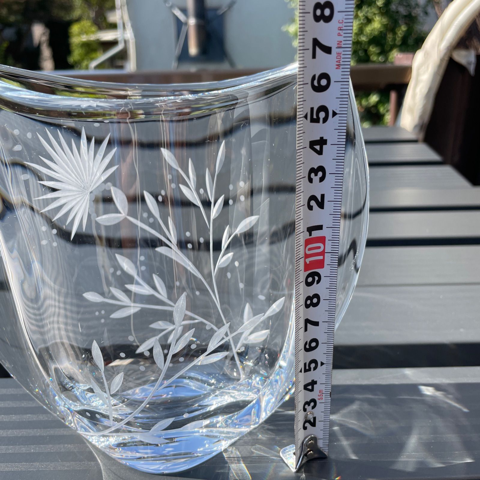 チェコスロバキア ボヘミアガラス 花瓶 - メルカリ