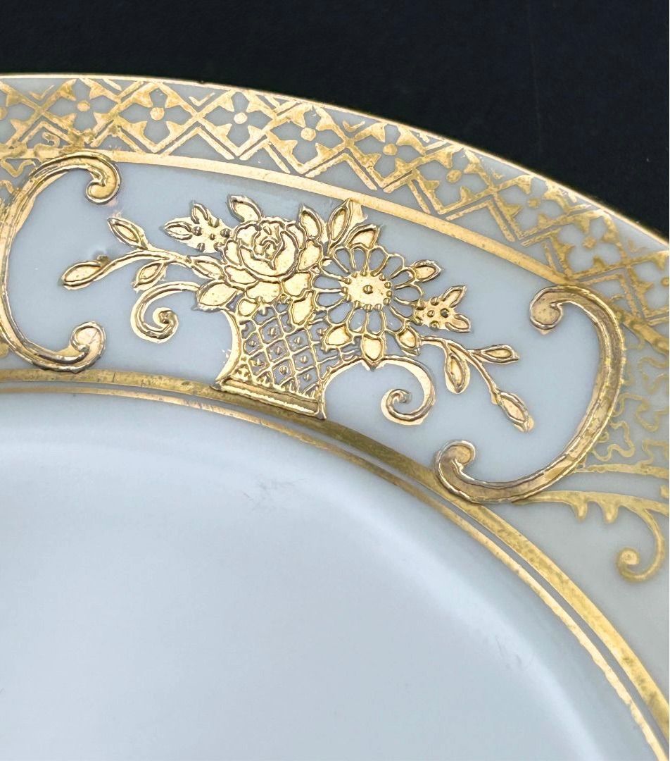 希少】オールドノリタケ（ソーサー＆プレート）マルキ印 里帰り