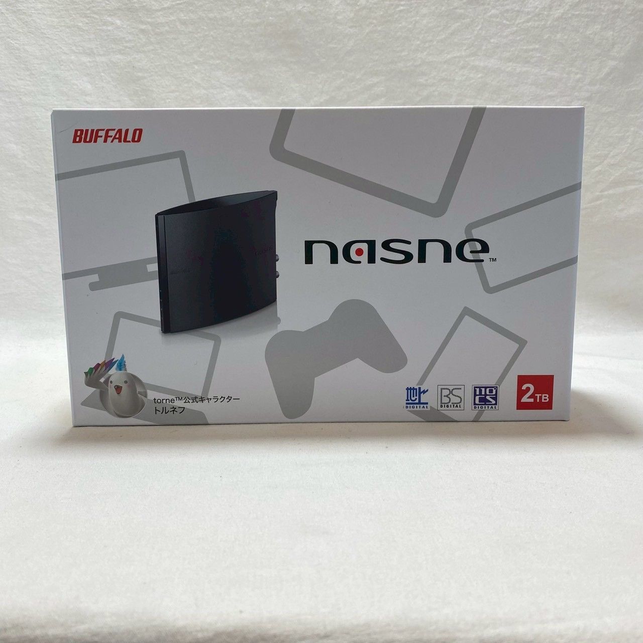良品】BUFFALO/nasne/NS-N100/2TB/元箱/説明書付/通電確認済み/No.4297