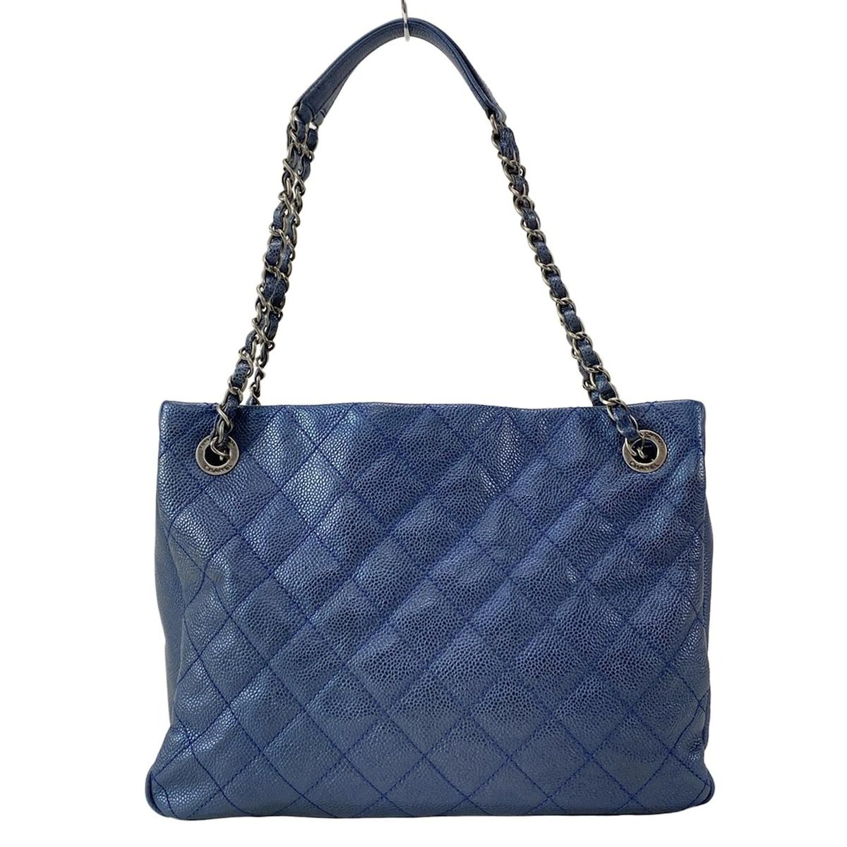 CHANEL(シャネル) ショルダーバッグ マトラッセ ネイビー チェーン