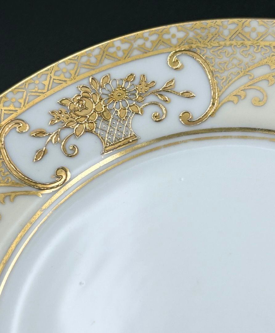 希少】オールドノリタケ（ソーサー＆プレート）マルキ印 里帰り