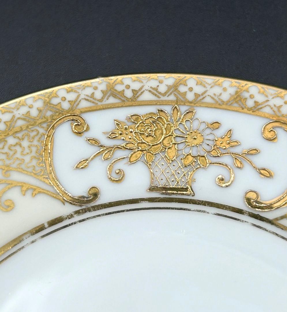 希少】オールドノリタケ（ソーサー＆プレート）マルキ印 里帰り