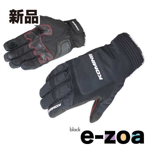 KOMINE コミネ GK-801 W-GLV-CARTHAGE BLK XL 06-801/BK/XL (2390111)
