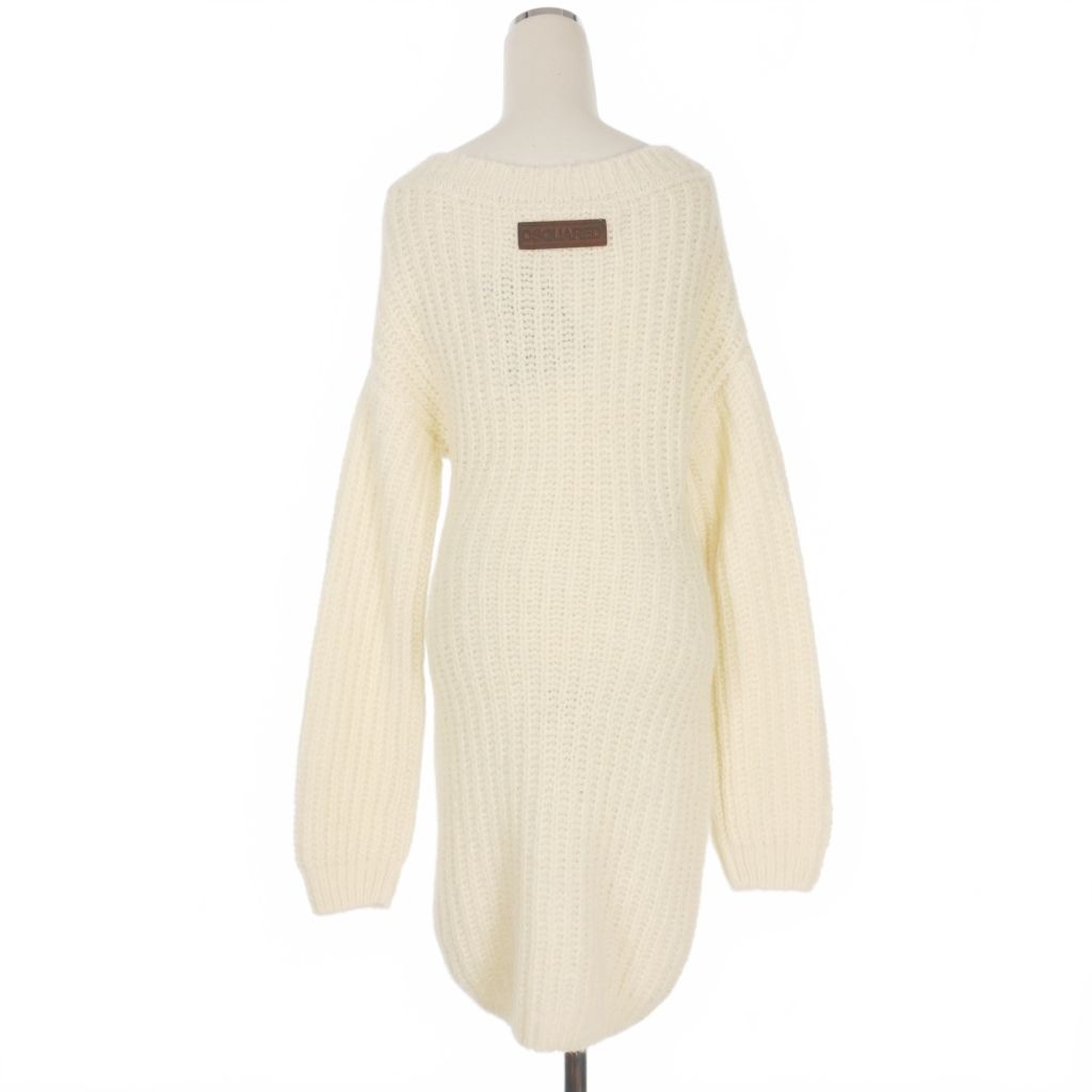 【新品】DSQUARED2 ディースクエアード ニットワンピース ディースクエアード DSQUARED2 23AW Off The Shoulder Alpaca オフ