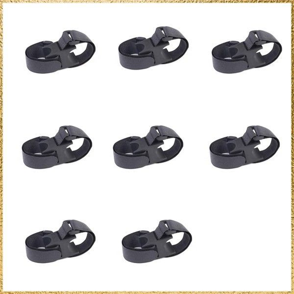 彡送料無料でお届け彡 KOCOLO ロッドホルダー 車 車 車載 釣り竿 バー取り付け 竿置き 天井 ゴム台座 (ブラック) 8個セット