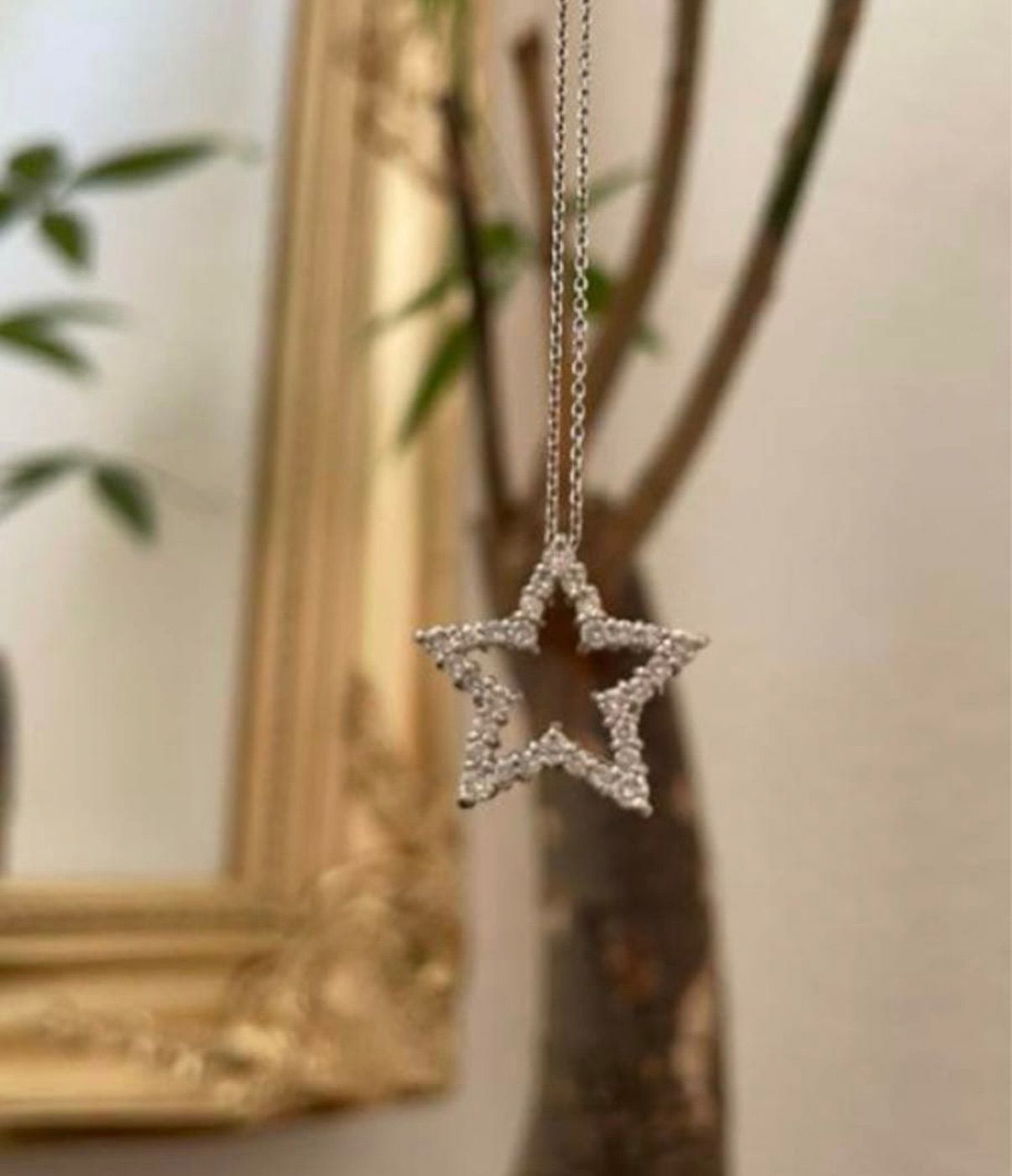 胸元に✨キラキラ輝くお星様✨ダイヤモンドネックレス　プレゼント付 胸元に✨キラキラ輝くお星様✨ダイヤモンドネックレス プレゼント付