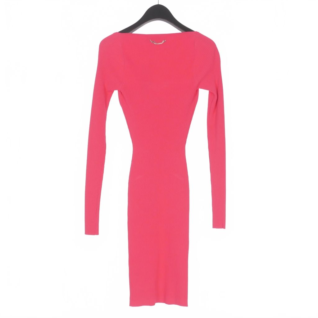 ディースクエアード DSQUARED2 23AW スクエアネック リブニットドレス