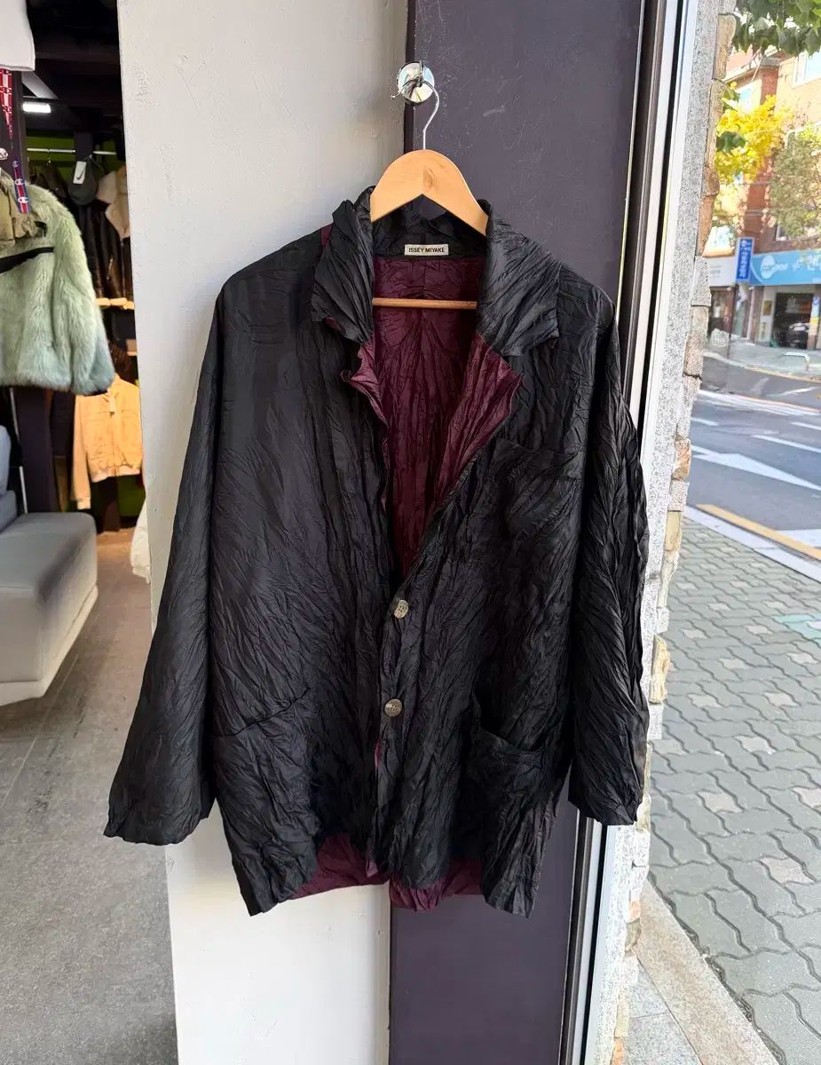 M/イッセイミヤケ 00s リバーシブル ハーフコート ジャケット - メルカリ