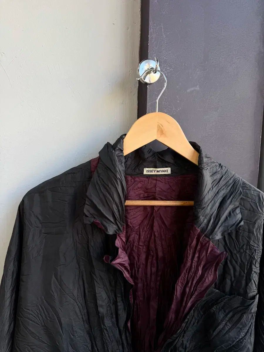 極美品 15SS イッセイミヤケ リバーシブルジャケット ギャザー パープル fSqZiRaXErepWeAco8bAAyGqbu4sO9