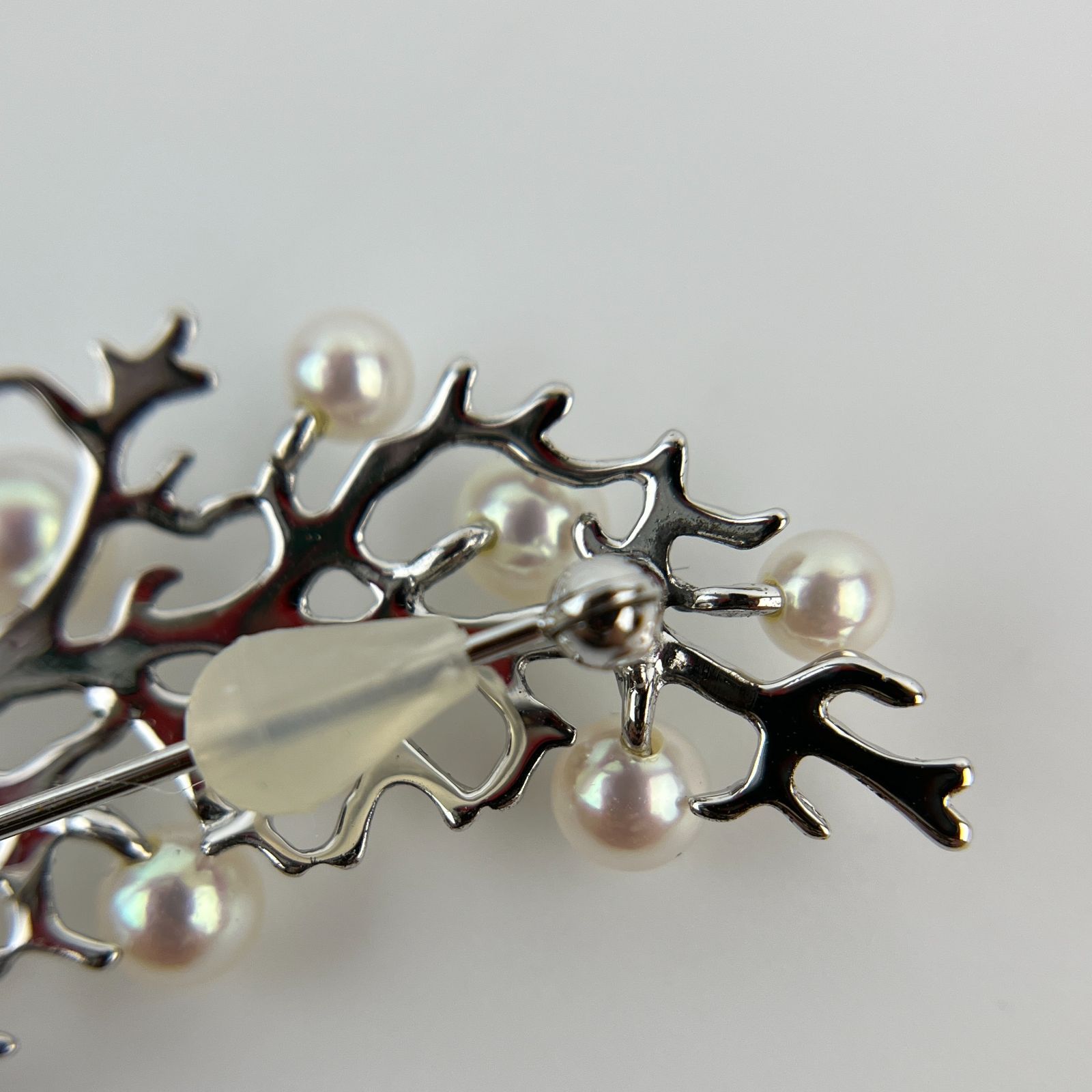 中古】MIKIMOTO ミキモト アクセサリー ブローチ パール シルバー