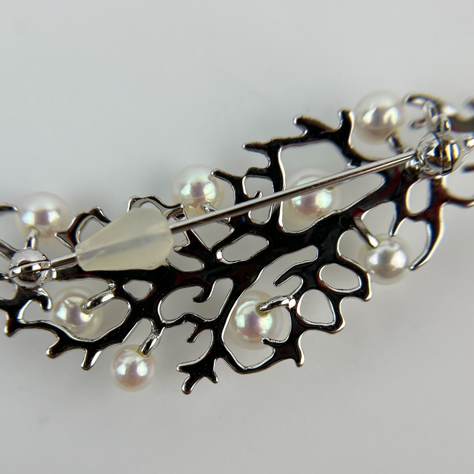 中古】MIKIMOTO ミキモト アクセサリー ブローチ パール シルバー