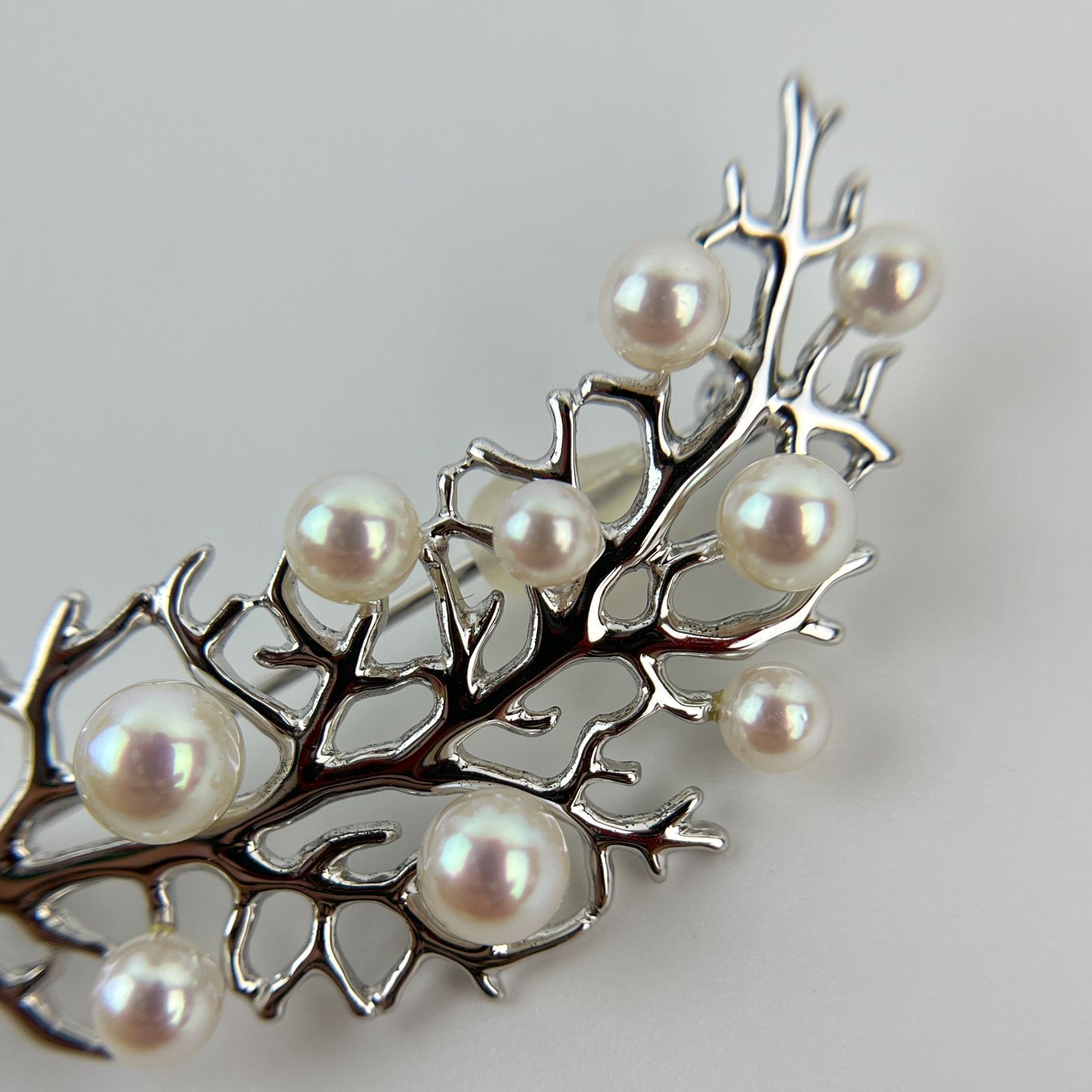 MIKIMOTO ミキモト シルバーブローチ アクセサリー フォーマル 中古】MIKIMOTO ミキモト アクセサリー ブローチ パール シルバー