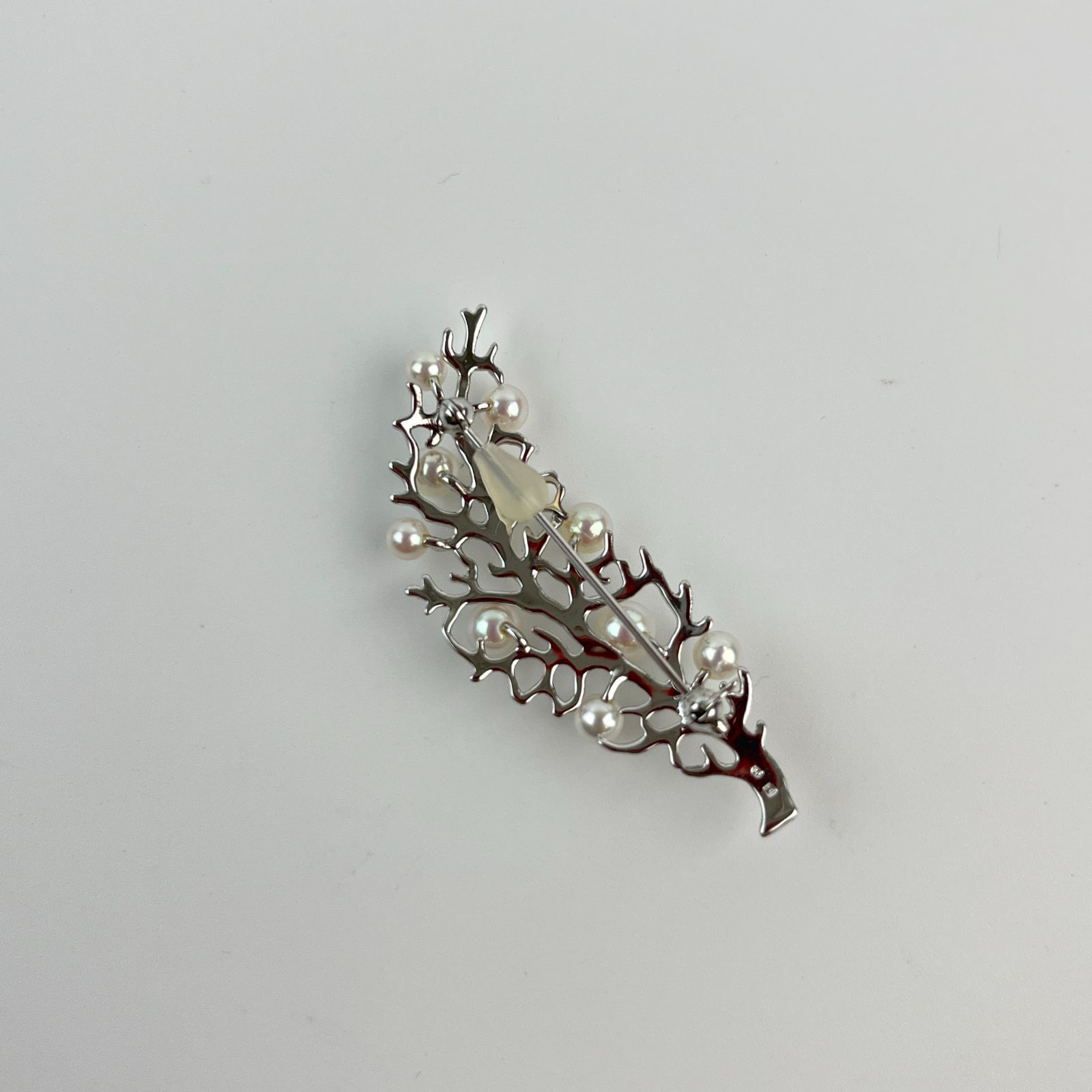 中古】MIKIMOTO ミキモト アクセサリー ブローチ パール シルバー