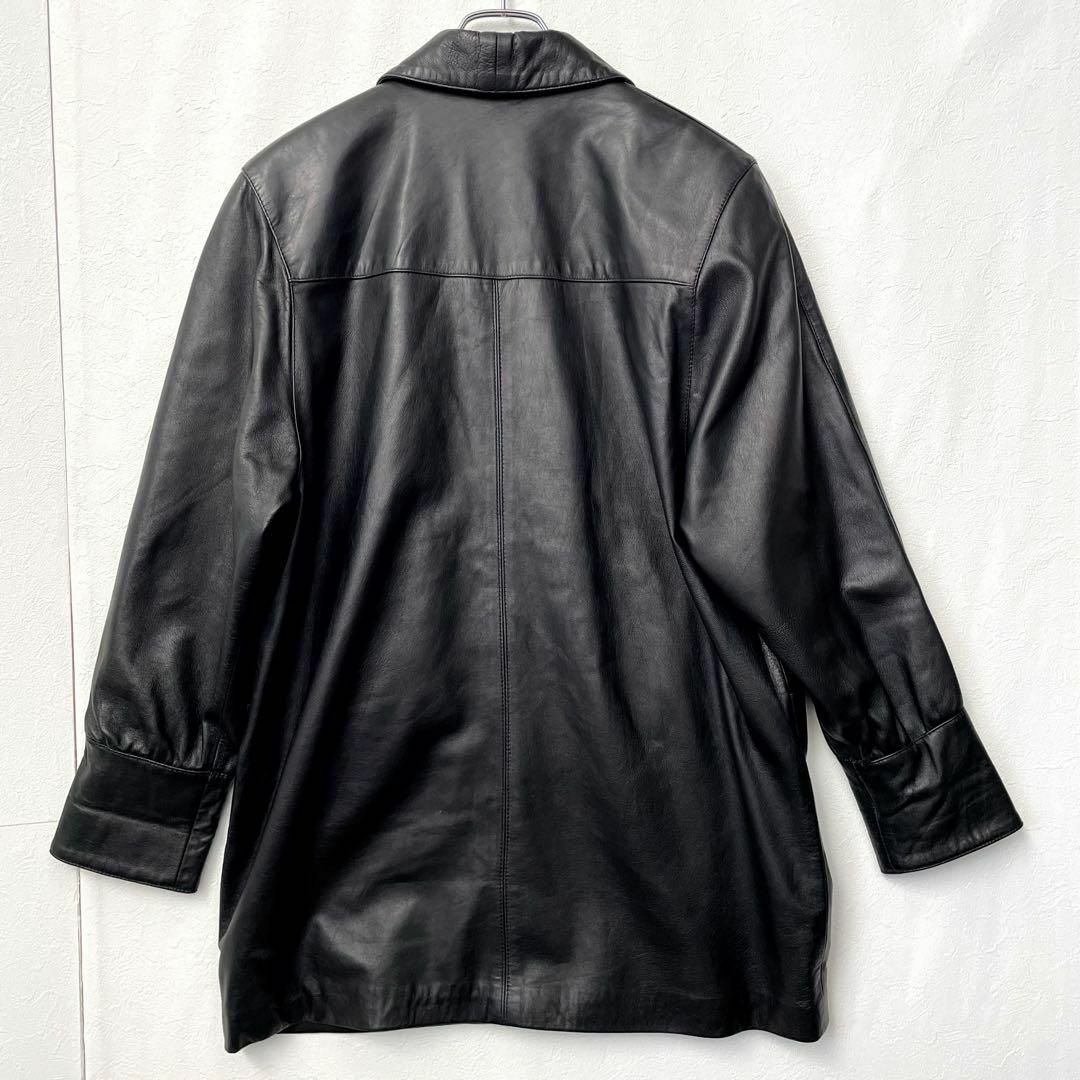 レザージャケット　シングル　collection PRIVEE? 古着屋noir 90s ヴィンテージ レザージャケット ダブル 本革 裏地 ペイズリー柄