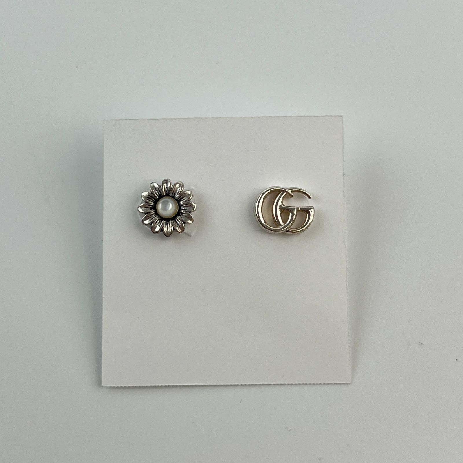 GUCCI Gピアス ラウンド型 シルバー ヴィンテージ【未使用品】 中古