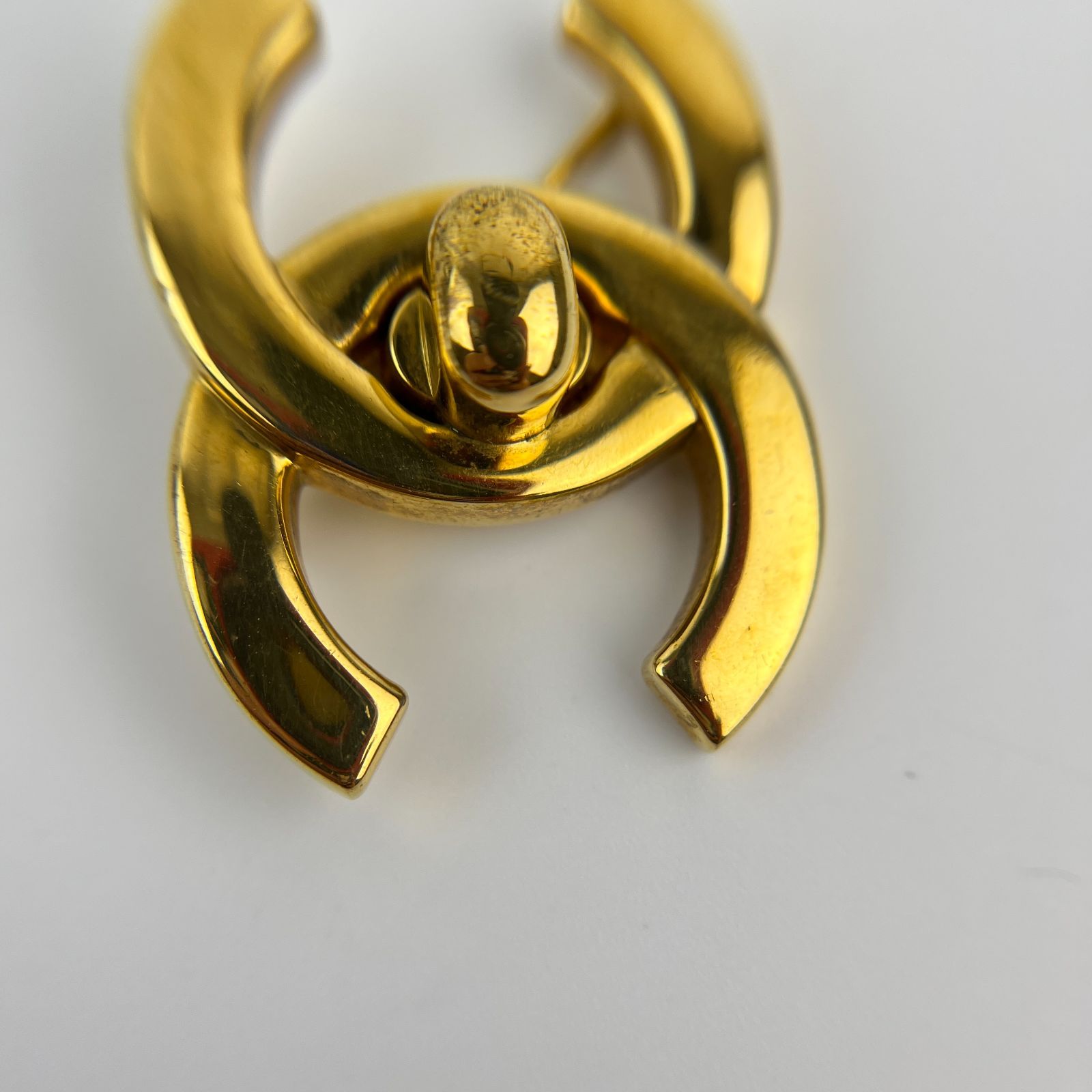 中古】CHANEL シャネル ココマーク アクセサリー プローチ ゴールド