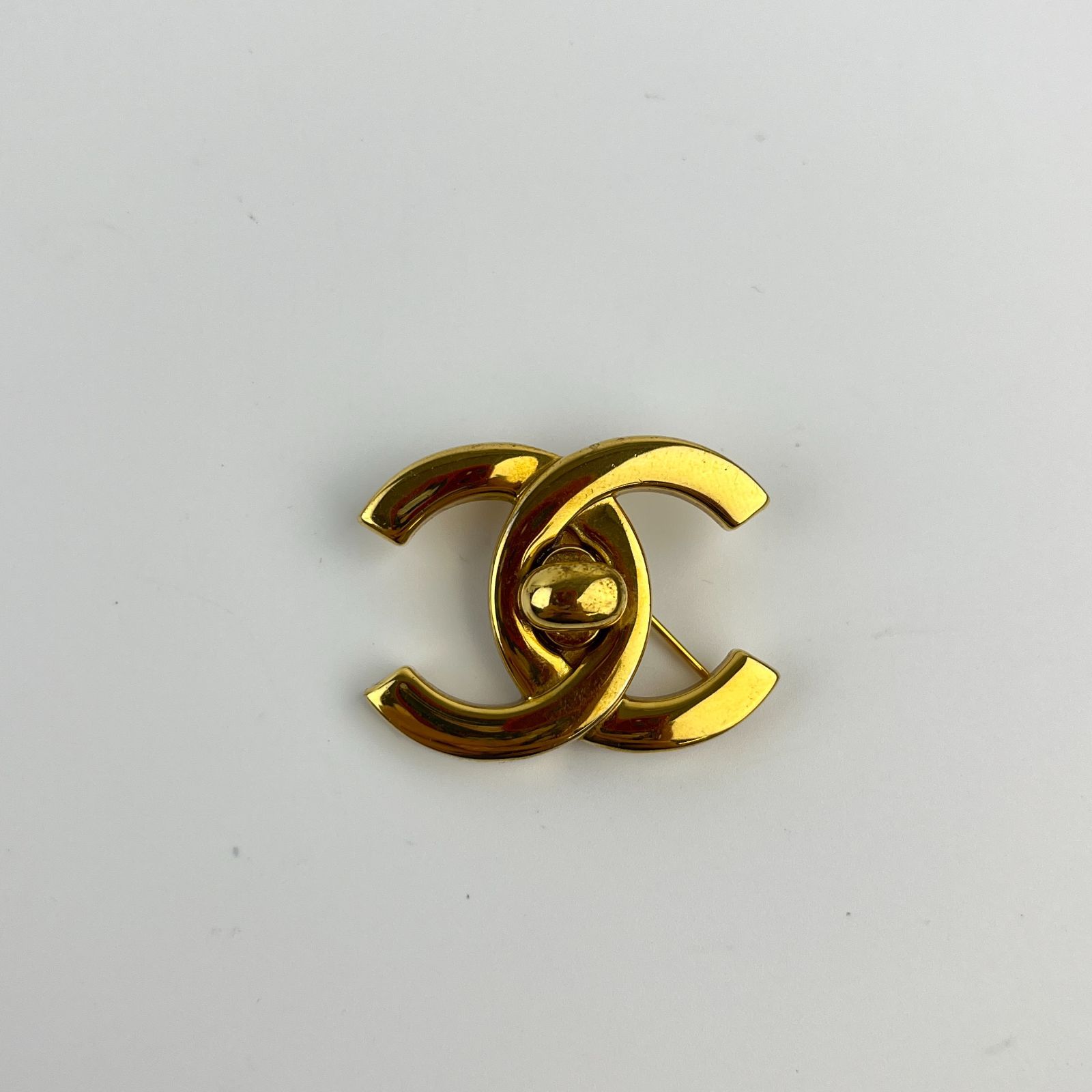 中古】CHANEL シャネル ココマーク アクセサリー プローチ ゴールド