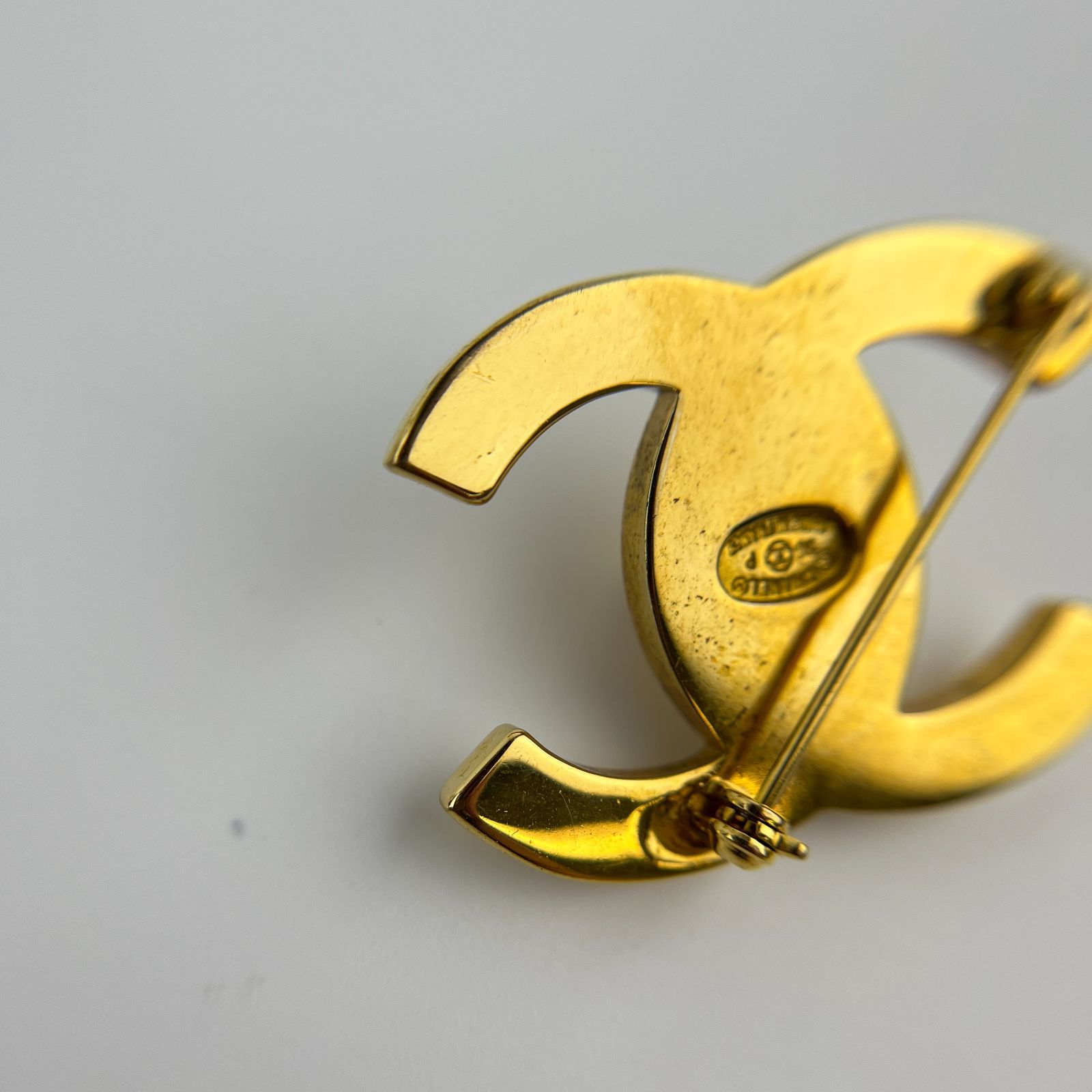 中古】CHANEL シャネル ココマーク アクセサリー プローチ ゴールド