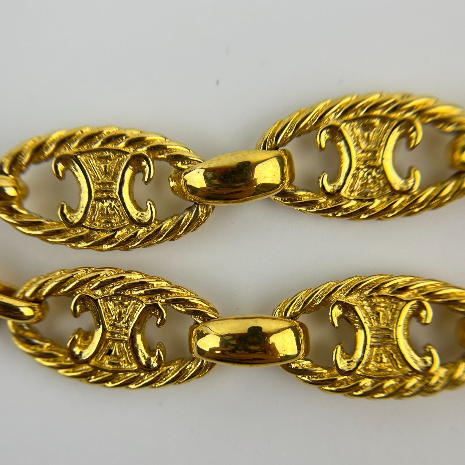 中古】CELINE セリーヌ ロゴ トリオンフ アクセサリー ブレスレット