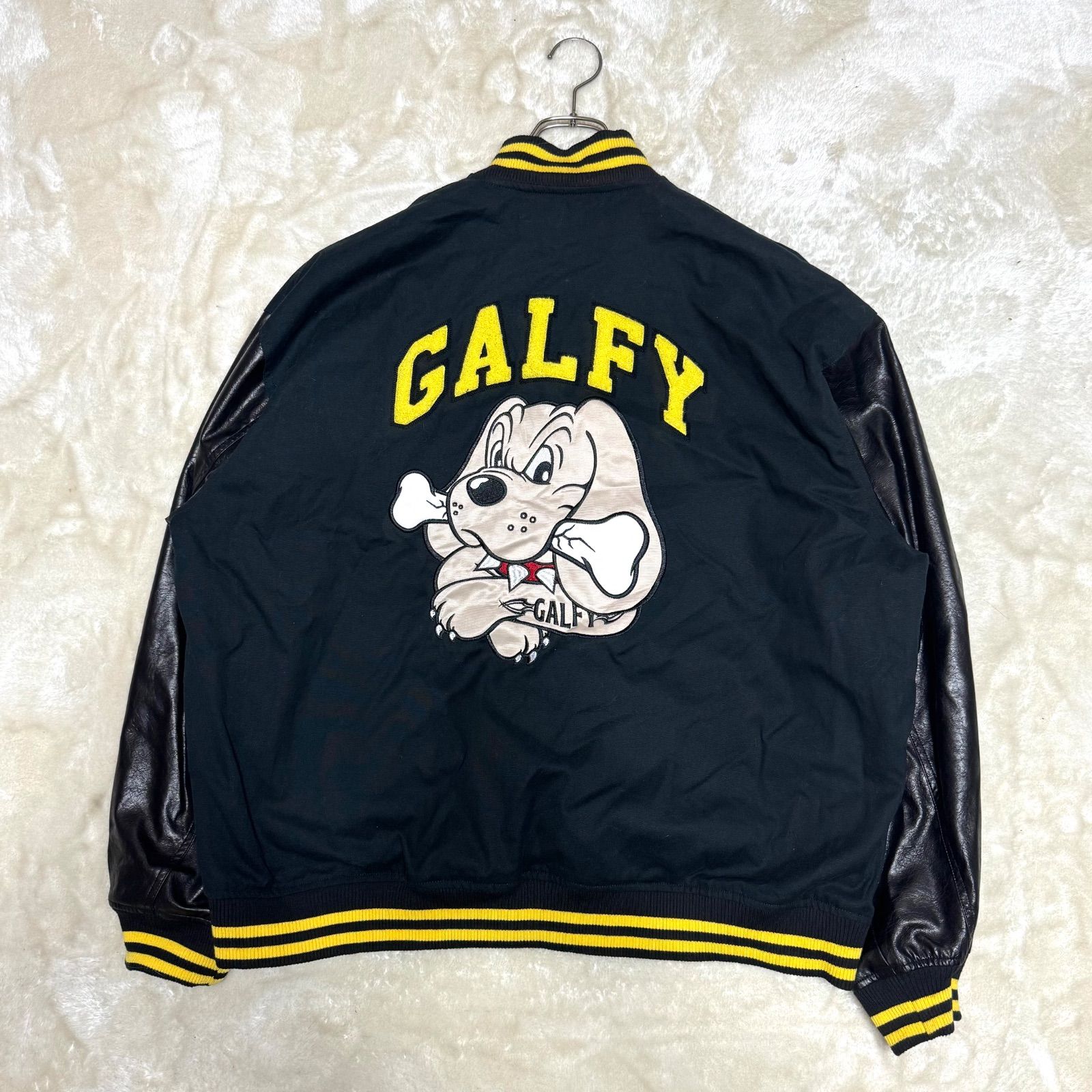 GALFY ガルフィー Y2K archive スタジアムジャンパー 袖レザー サガラ