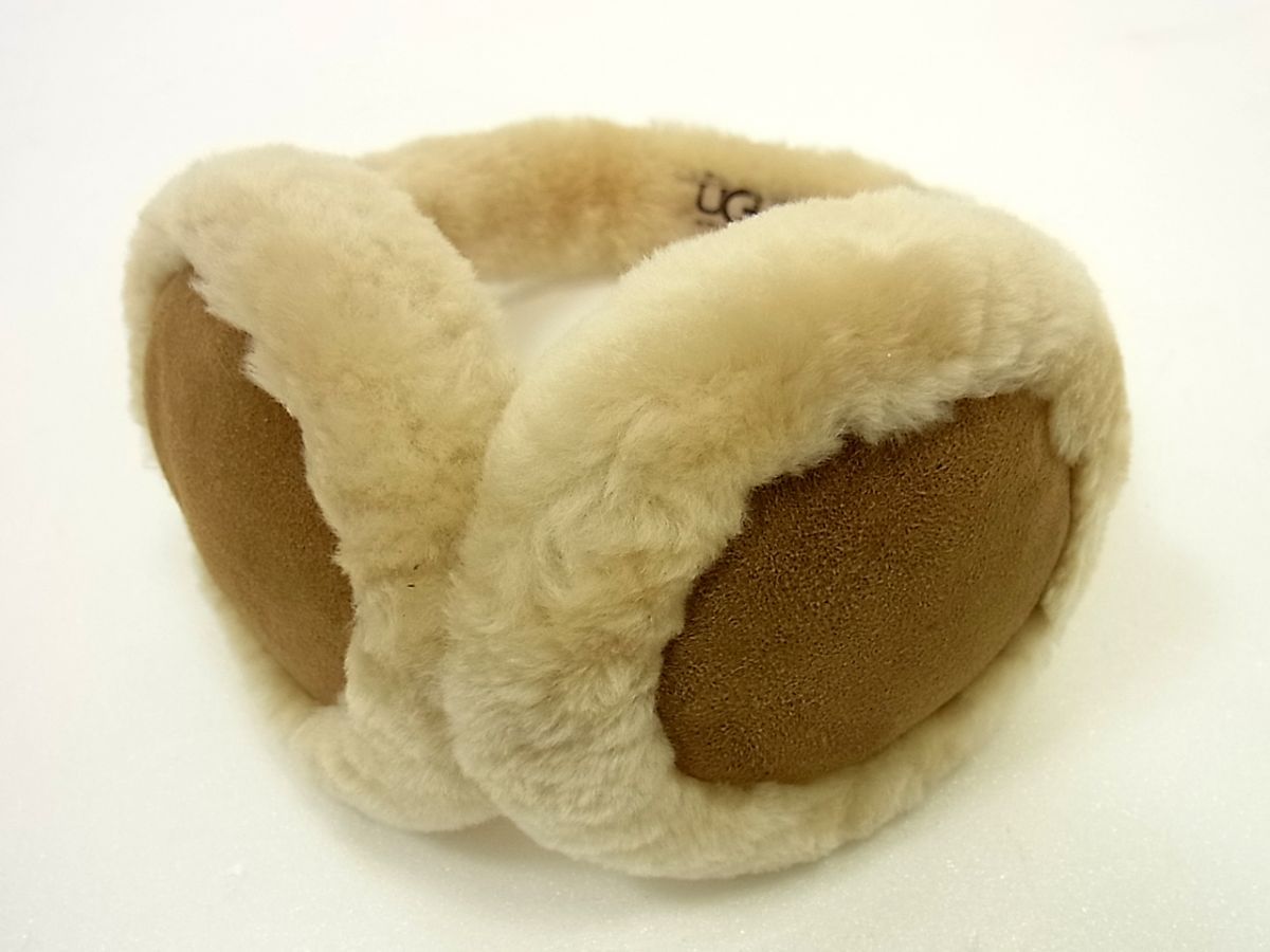 UGG】アグ シープスキン イヤーマフラー チェスナット ラスト1点【UGG