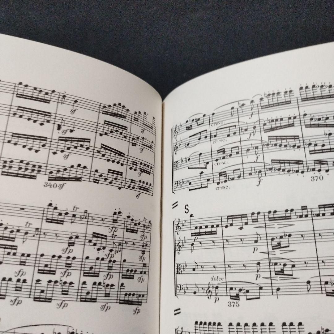 ミニチュアスコア ベートーヴェン 弦楽四重奏曲 第7番 Op.59-1 楽譜 棚