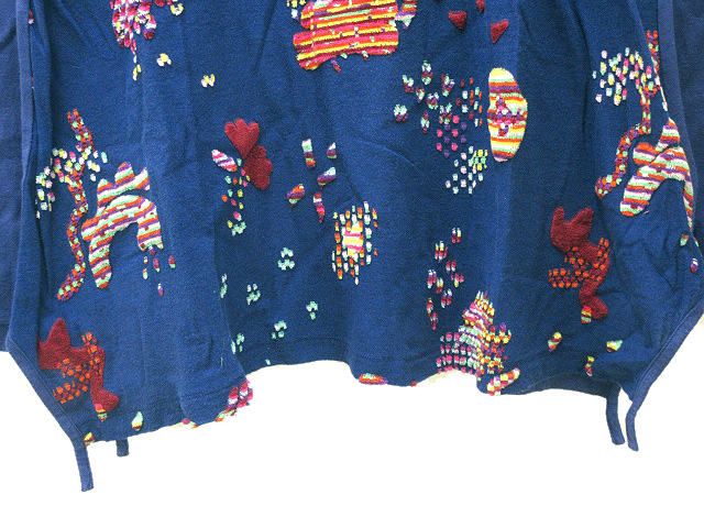 ジウ 慈雨 カットソー プルオーバー ハイネック ジャガード 変形 38